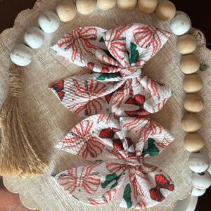 Christmas Bow Hair Clips for Kids
